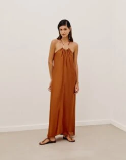 Emily Long Dress - Camel