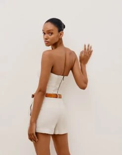 Victoria Shorts - Natural -Women Clothing Sales VICTORIASHORT BACK