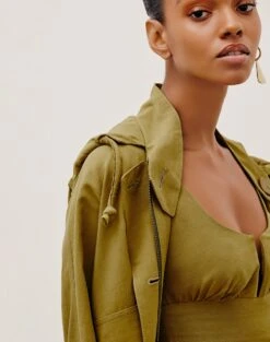 Yoko Jacket - Avocado -Women Clothing Sales YOKOJACKET DETAIL 1 1