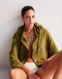 Yoko Jacket - Avocado -Women Clothing Sales YOKOJACKET LIFE 2