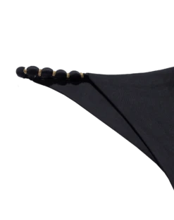 Beads Bottom - Black -Women Clothing Sales black beads btm flat detail
