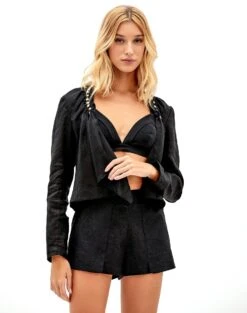 Bela Shorts - Black -Women Clothing Sales black betty coat elli top bela short 2 864f11a8 f421 4ba0 8dab daacb40fe310