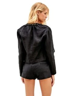 Betty Coat - Black -Women Clothing Sales black betty coat elli top bela short back