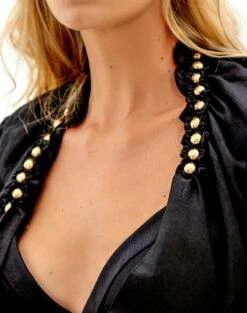 Betty Coat - Black -Women Clothing Sales black betty coat elli top postachio ester pants 3