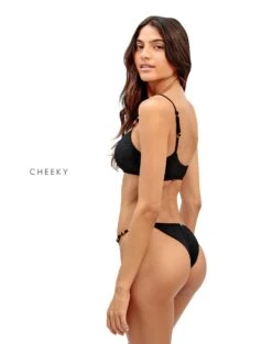 Firenze Ana Flora Top - Black -Women Clothing Sales black firenze flora ana bikini cheeky