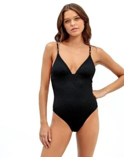 Firenze Claire Flora One Piece - Black