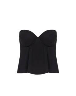 Iris Top - Black -Women Clothing Sales black iris top flat