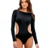 Long Sleeve One Piece - Black