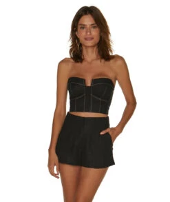 Bela Mini Shorts - Black 11 Bela Mini Shorts - Black -Women Clothing Sales black nadia top bela shortcopy