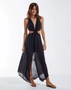 Nayara Detail Long Dress - Black -Women Clothing Sales black nayara dress aed83b78 de57 4dc8 b587 240bf6a06697