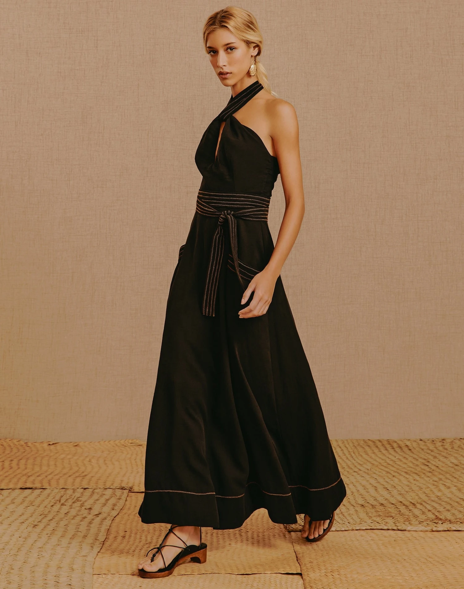 Virginia Midi Dress - Black 2 Virginia Midi Dress - Black - Image 2