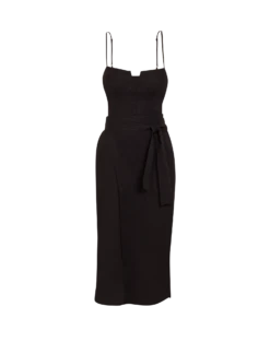 Yasmin Midi Dress - Black -Women Clothing Sales black yasmin dress flat