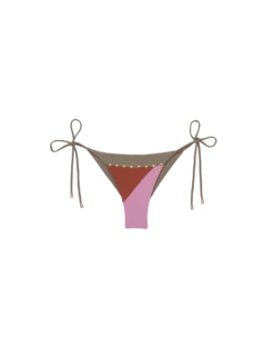 Block Tie Side Bottom - Pistachio Camel