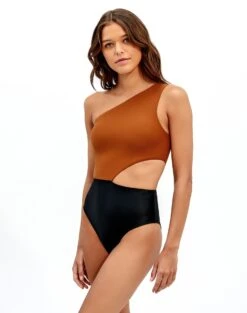Drape One Piece - Camel
