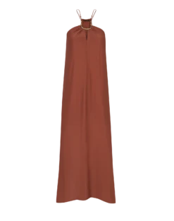 Emily Long Dress - Camel -Women Clothing Sales camel emily dress flat