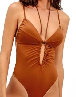 Mag One Piece - Camel -Women Clothing Sales camel mag 1pc 2