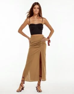 Clara Long Skirt - Dark Desert -Women Clothing Sales dark desert clara skirt 1 40c11844 3c72 45c6 a653 729198d820d6