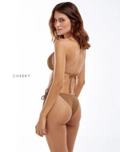 Firenze Embroidery Tie Side Bottom - Desert -Women Clothing Sales desert firenze embroidery tri bikini cheeky 1
