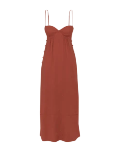 Iris Long Dress (final Sale) - Ginger -Women Clothing Sales ginger iris dress flat