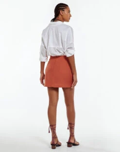 Rai Mini Skirt - Ginger -Women Clothing Sales ginger rai skirt back