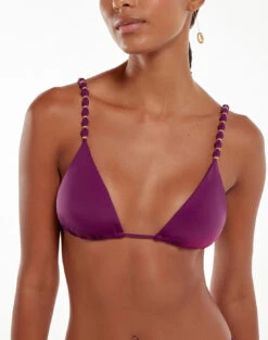 Beads Tri Parallel Top (final Sale) - Plum -Women Clothing Sales plum beads bikini 2 7cacc7d0 0cbf 49e7 bb45 1ff3d32be376