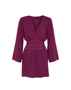 Lara Mini Dress (final Sale) - Plum -Women Clothing Sales plum lara dress flat