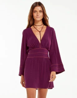 Lara Mini Dress (final Sale) - Plum -Women Clothing Sales plum lara dress 1 3718a93f 790e 4a2a ab56 01da197b6957