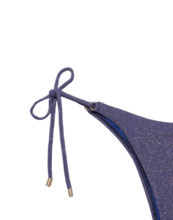 Lurex Tie Side Bottom - Royal 18 Lurex Tie Side Bottom - Royal -Women Clothing Sales royal lurex tie side btm flat detail