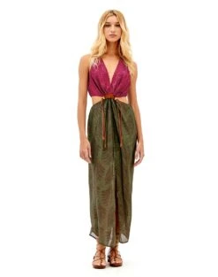 Nayara Detail Long Dress - Volpi Green -Women Clothing Sales volpi nayara dress 03a44bd9 34ff 4ac6 b6c9 b436c01fe47f