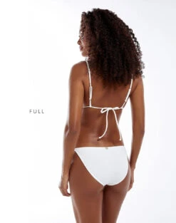 Firenze Beads Tri Parallel Top - White -Women Clothing Sales white firenze beads bikini full