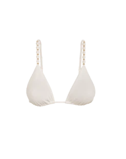 Firenze Beads Tri Parallel Top - White